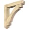 Ekena Millwork Merced Arts and Crafts Rough Sawn Bracket w/ Offset Brace, Douglas Fir, 8"W x 44"D x 44"H BKT0806X44X44MRC03RDF - alternate 1
